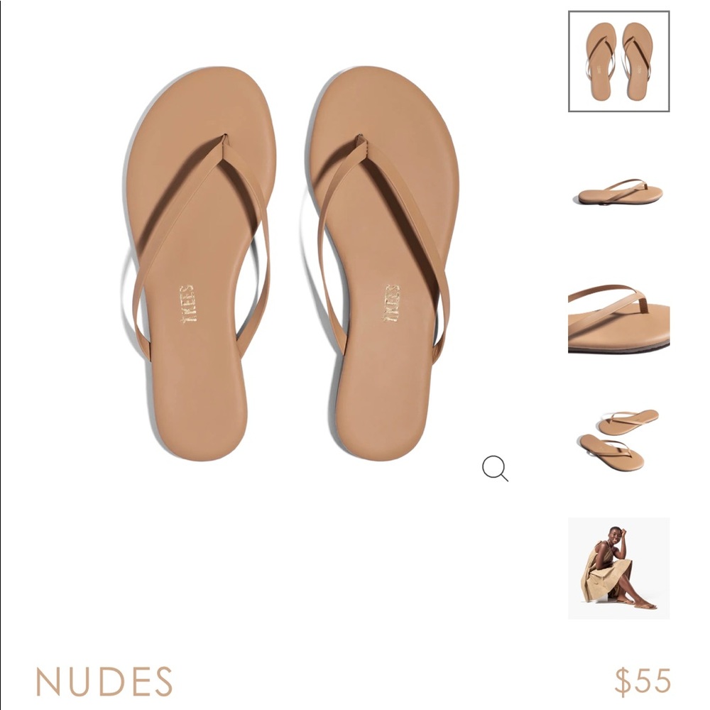 TKEES Nudes Flip Flops - cocoa butter